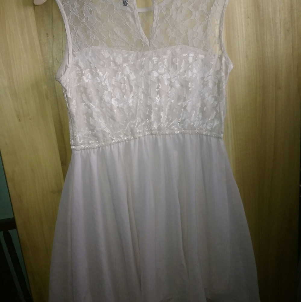 Blush prom dress